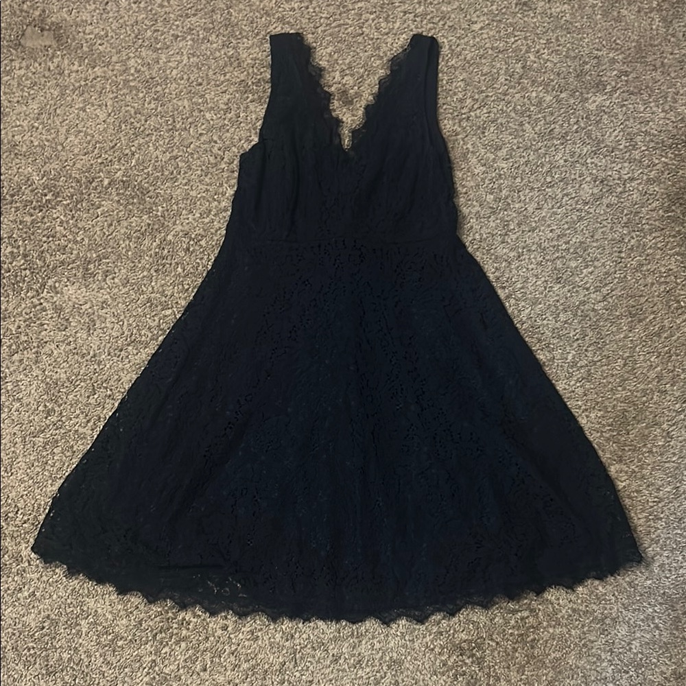 Elegant Black Lace Dress